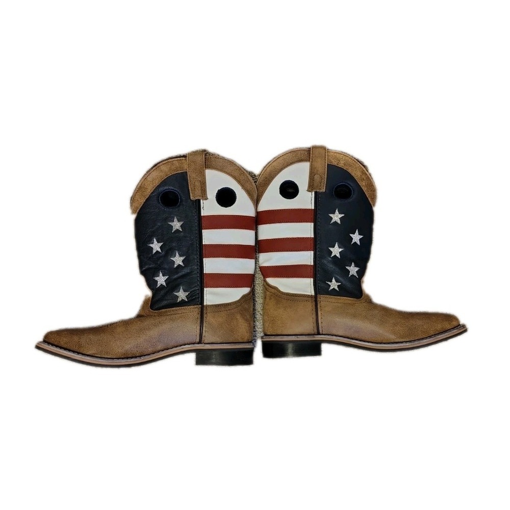 Smoky Mountain Women's 9M 10" Stars And Stripes Western Boot Broad Square Toe